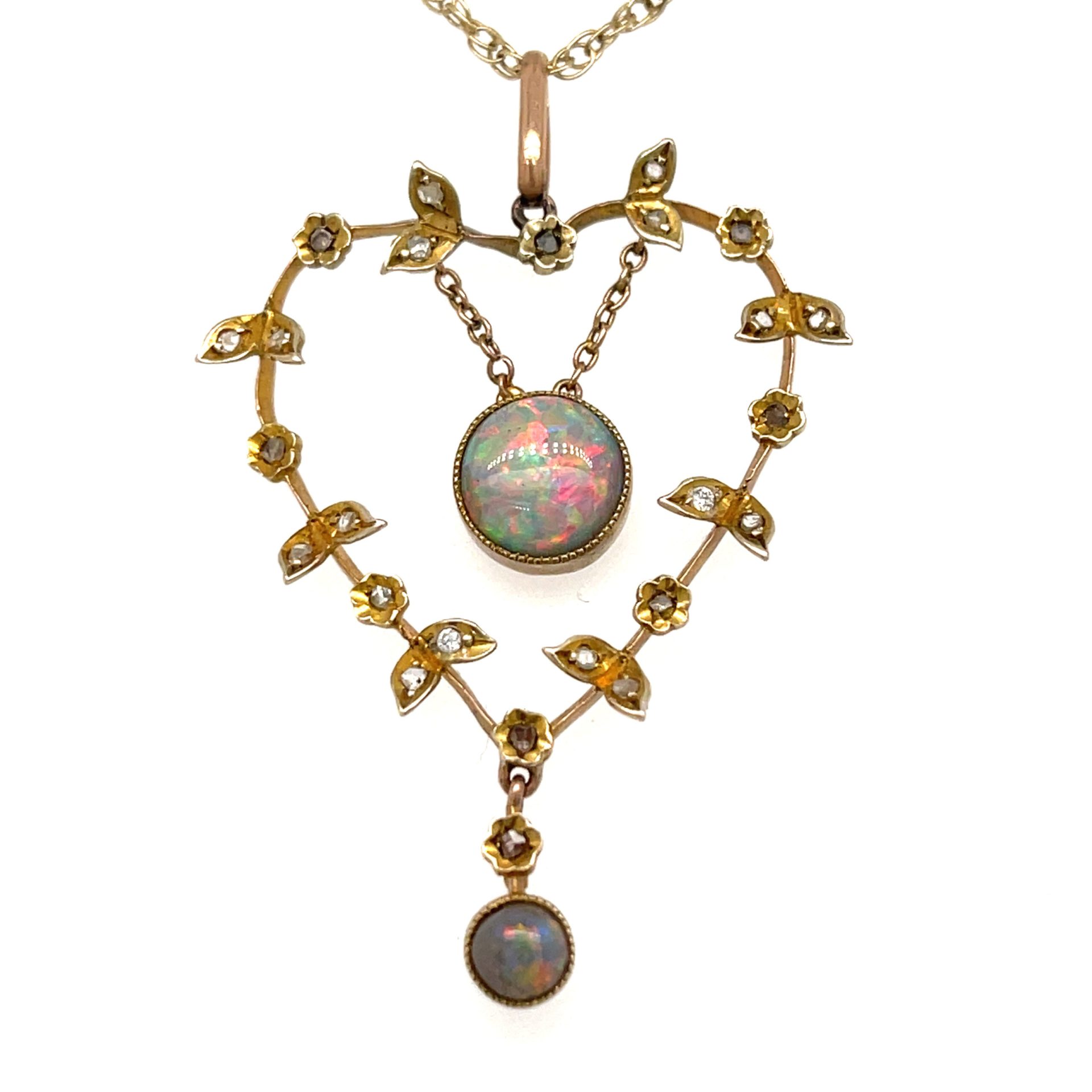 vintage floating opal pendant | eBay